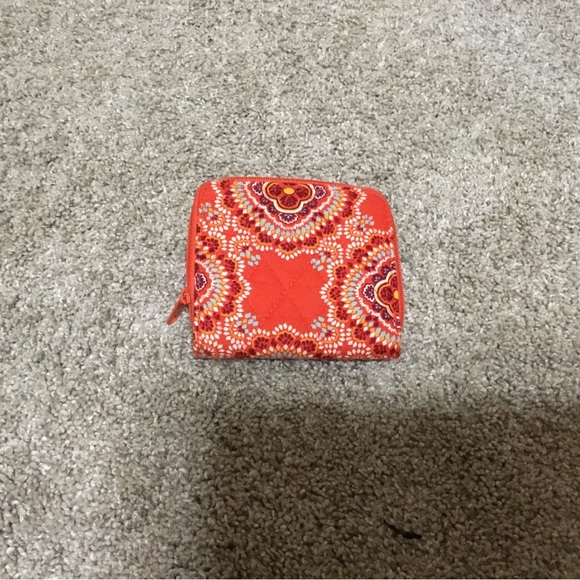 Vera Bradley Orange Patterned Women's Wallet - Picture 2 of 3
